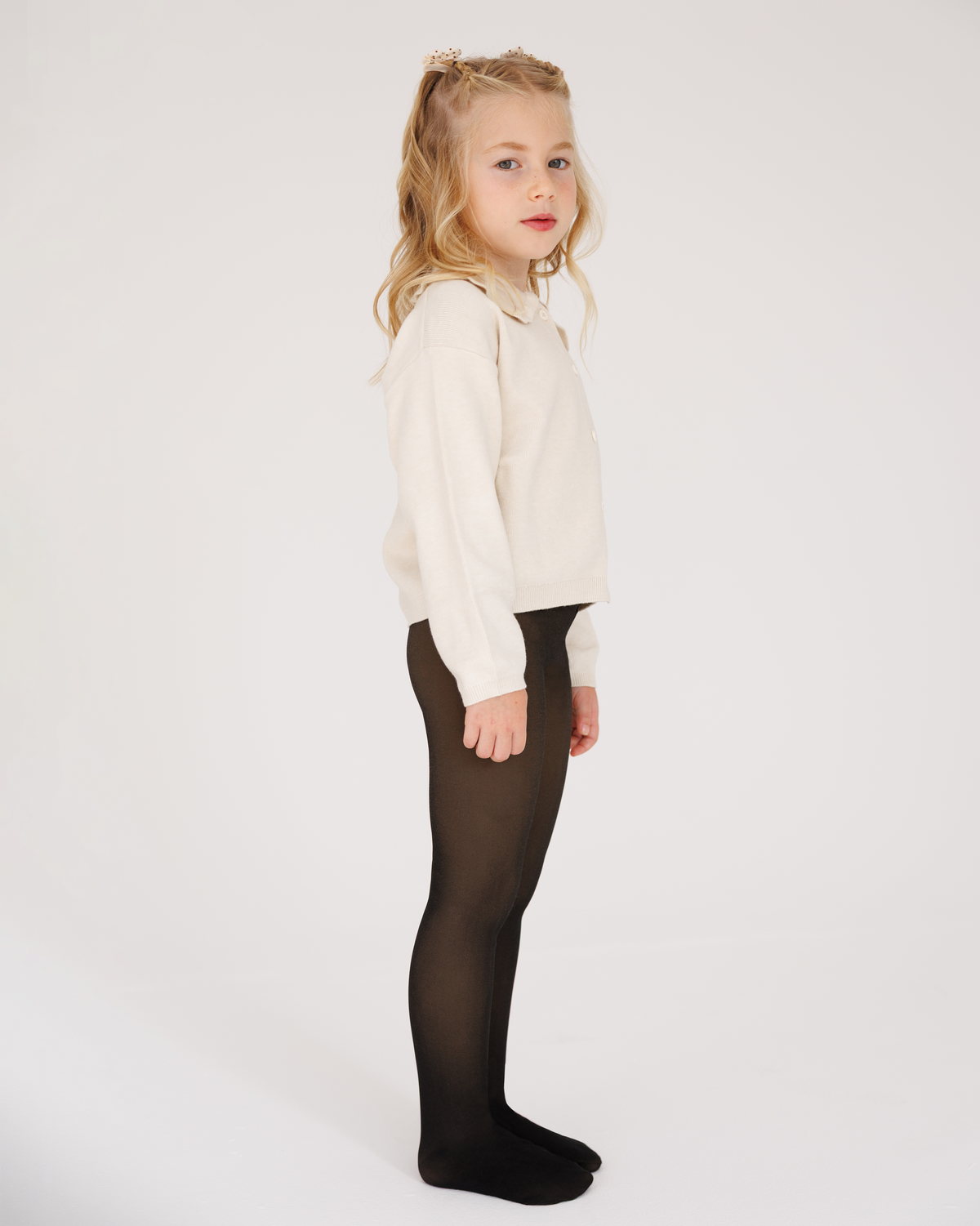 FLEECE-LINED SHEER-ILLUSION DEEP/BLACK