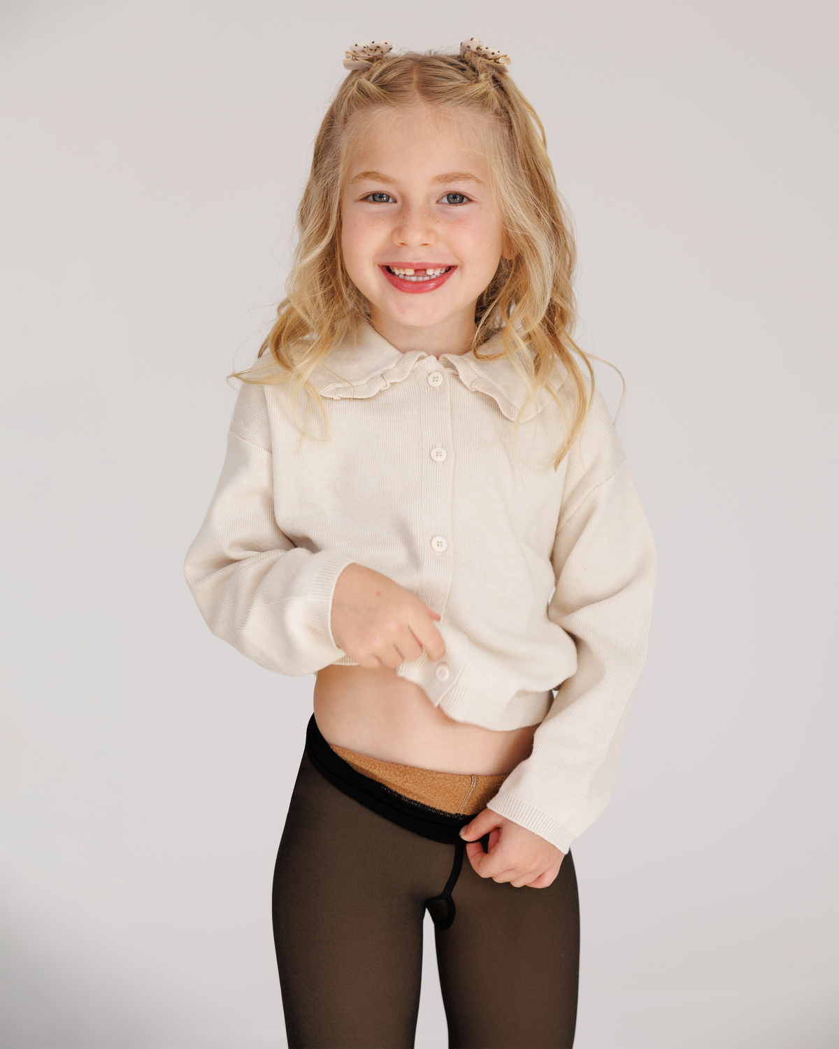 FLEECE-LINED SHEER-ILLUSION DEEP/BLACK
