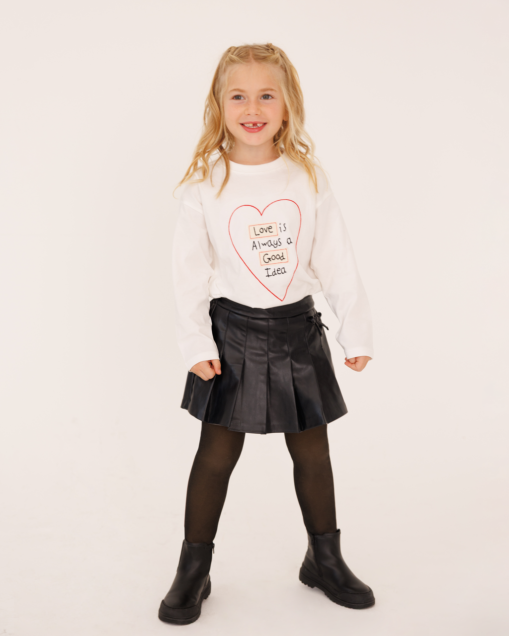 FLEECE-LINED SHEER-ILLUSION DEEP/BLACK